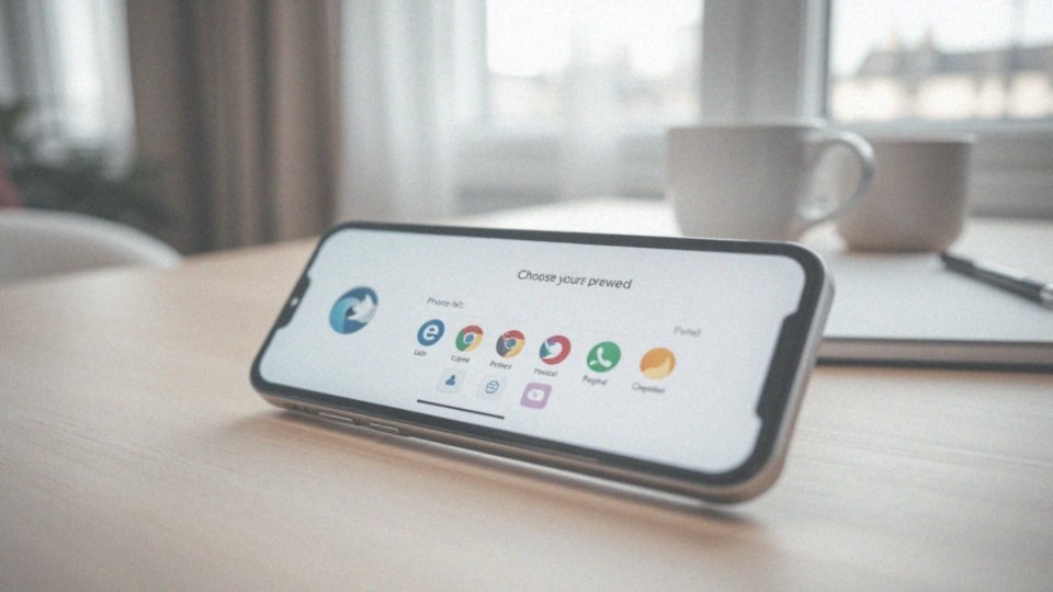 W jaki sposób ekran wyboru przeglądarek może wpłynąć na użytkowników iPhone?