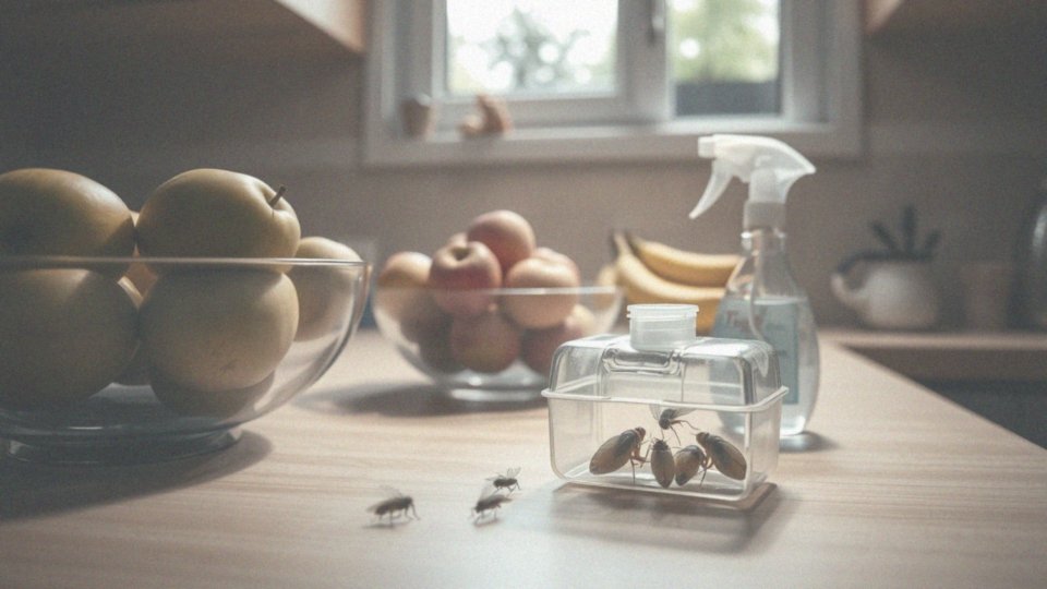 Jakie środki chemiczne są skuteczne w walce z muszkami owocówkami?